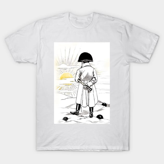 Napoleon watching the sunset T-Shirt by Marccelus